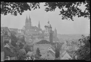 Meißen. Blick vom Jüdenberg auf die Altstadt mit Dom