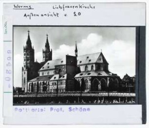 Worms: Liebfrauenkirche, Aussenansicht von SO