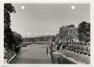 Potsdam, Babelsberg, Blick von der Enver-Pascha-Brücke auf die Havel