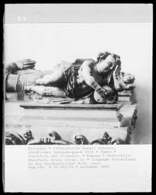 Tumba des Grafen Bruno II. von Mansfeld-Bornstedt (gest. 1615) — Spes