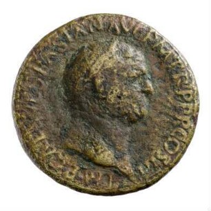 Münze, Sesterz, 71 n. Chr.