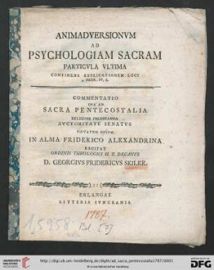 [7]: Ad sacra pentecostalia religiose celebranda civium academicorum pietatem auctoritate senatus excitaturus