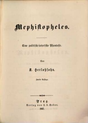 Karl Herlosssohn's Gesammelte Schriften : 1. Gesammtausg., 10