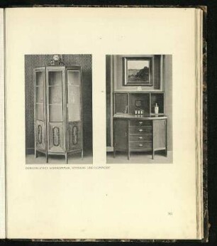 Bürgerliches Wohnzimmer, Schrank und Kommode