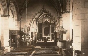 Wittenberg. Stadtkirche St. Marien. Inneres nach Osten