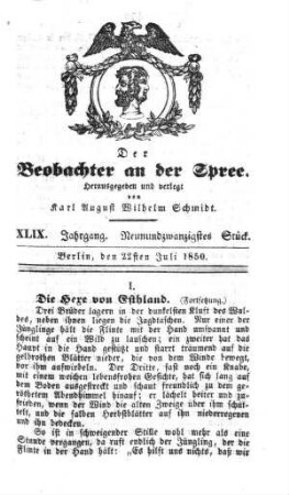 29. Stueck, 22. Juli 1850