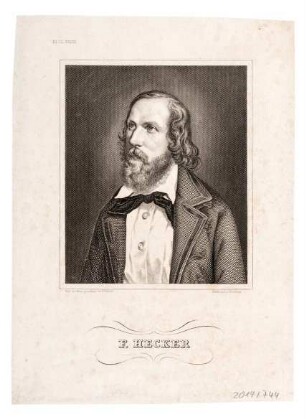 Porträt von Friedrich Hecker
