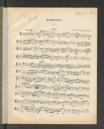 Quartett. I. Viola. [I. - IV.]