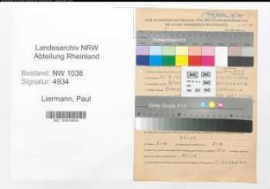 Entnazifizierung Paul Liermann , geb. 31.05.1912 (Lokheizer)