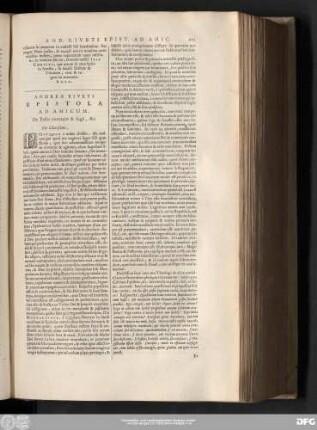 Andreae Riveti Epistola Ad Amicum. De Pestis contagio & fugâ, [et]c.