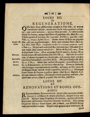 Locus XIII. De Regeneratione