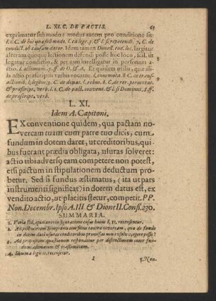 L. XI. Idem A. Capitoni.