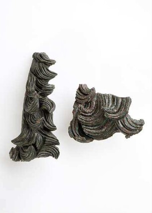 Haarteil einer Großbronze (Fragment einer Bronzestatue)