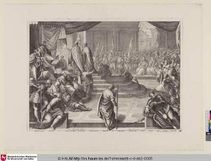 [Die venezianischen Gesandten vor Friedrich Barbarossa]