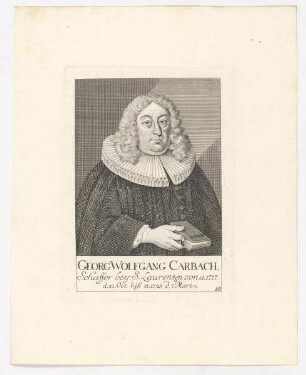 Bildnis des Georg Wolfgang Carbach
