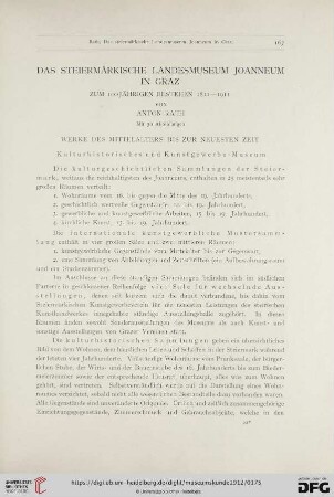 8: Das Steiermärkische Landesmuseum Joanneum in Graz : zum 100 Jährigen Bestehen 1811-1911