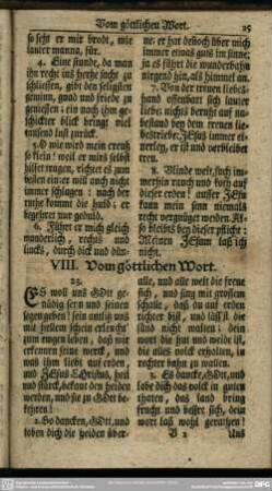 VIII. Vom göttlichen Wort