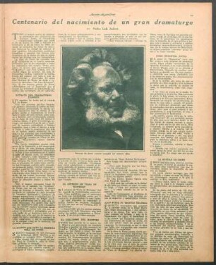 Centenario del nacimiento de un gran dramaturgo
