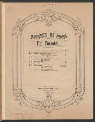 Fantaisie sur des Airs bohèmiens nationaux : Op. 8