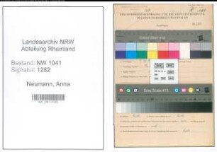 Entnazifizierung Anna Neumann , geb. 07.10.1907 ()