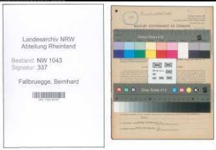 Entnazifizierung Bernhard Fallbruegge , geb. 15.05.1902 (Landwirt)