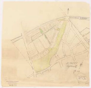 Siedlungsplan Fischtalgrund, Berlin-Zehlendorf: Grundplan 1:4000