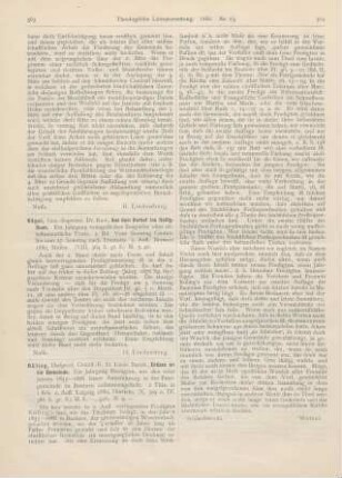 563 [Rezension] Kögel, Rud., Aus dem Vorhof ins Heiligthum. Ein Jahrgang evangelischer Zeugnisse über alttestamentliche Texte. 2. Bd. Vom Sonntag Cantate bis zum 27. Sonntag nach Trinitatis. 2. Aufl