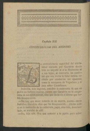 Capítulo XIX - Consecuencias del anónimo