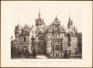 Schloss Langzell, Neckargemünd: Ansicht (aus: Moderne Neubauten, 1.Jg., 1894, hrsg. W. Kick)