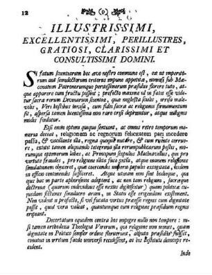 Illustrissimi, Excellentissimi, Perillustres, Gratiosi, Clarissimi Et Consultissimi Domini