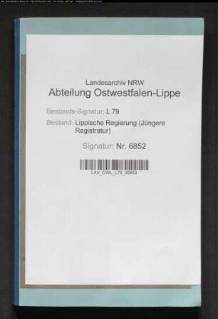 Kriegervereine im Bezirk des Verwaltungsamts Schötmar, Teil 1
