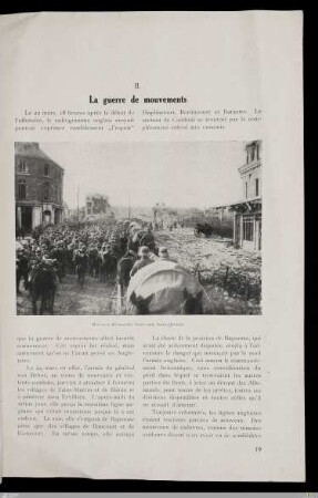 II. La guerre de mouvements