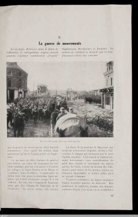 II. La guerre de mouvements