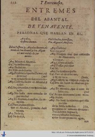 Entremes del Abantal.