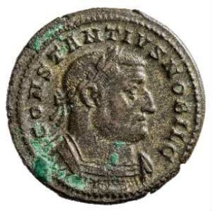 Münze, Follis, 302 - 303 n. Chr.