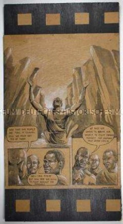 Comicserie zum Maji-Maji-Aufstand in Deutsch-Ostafrika (Tafel 2 von 5)