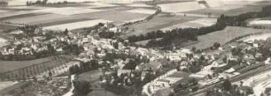 Ostrau, Ortsansicht, Luftbild