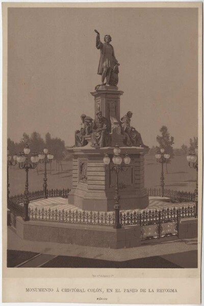 Monumento A Cristóbal Colón, en el Paseo de la Reforma, México