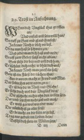 29. Trost in Anfechtung.