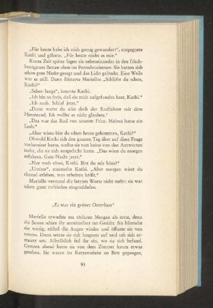 "Es war ein grüner Osterhase"