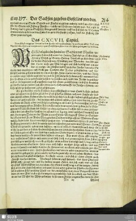 Das CXCVII. Capitel