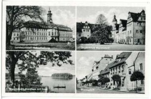 Wermsdorf. Altes Jagdschloss, Schloss Hubertusburg und Horstsee