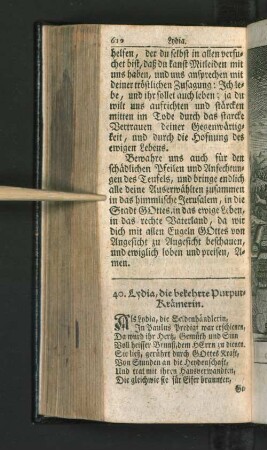 40. Lydia, die bekehrte Purpur-Krämerin.