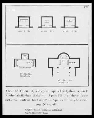 Kalydon, Grundriss der Apsis im Heroon