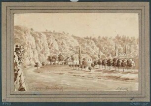 Ansicht aus dem Plauenschen Grund mit der Buschmühle und der Villa Grassi