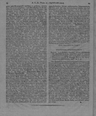 Herzog, D. G.: Kurze Grammatik der deutschen Sprache. Halle: Renger 1817