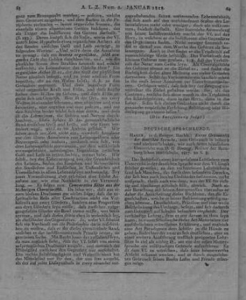 Herzog, D. G.: Kurze Grammatik der deutschen Sprache. Halle: Renger 1817