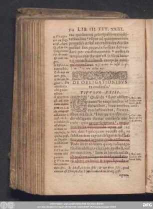 De Obligationibus ex consensu. Titulus XXIII.
