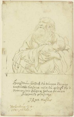 Simeon mit dem Jesusknaben im Arm