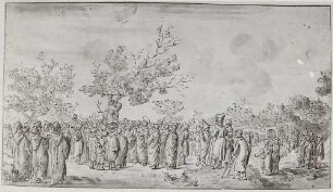 Christus bittet Zachäus um Aufnahme in sein Haus